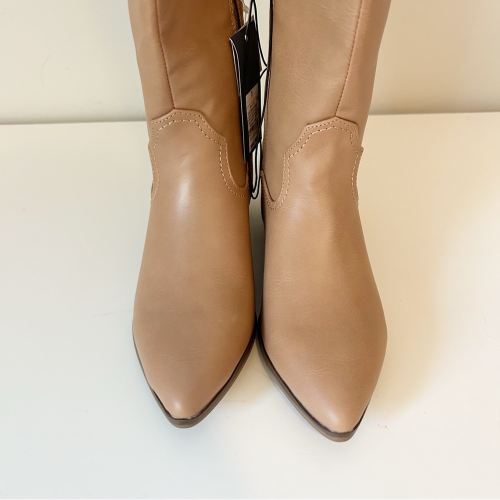 Universal Thread Women's Sommer cowboy Boots light brown NWT - Picture 5 of 12